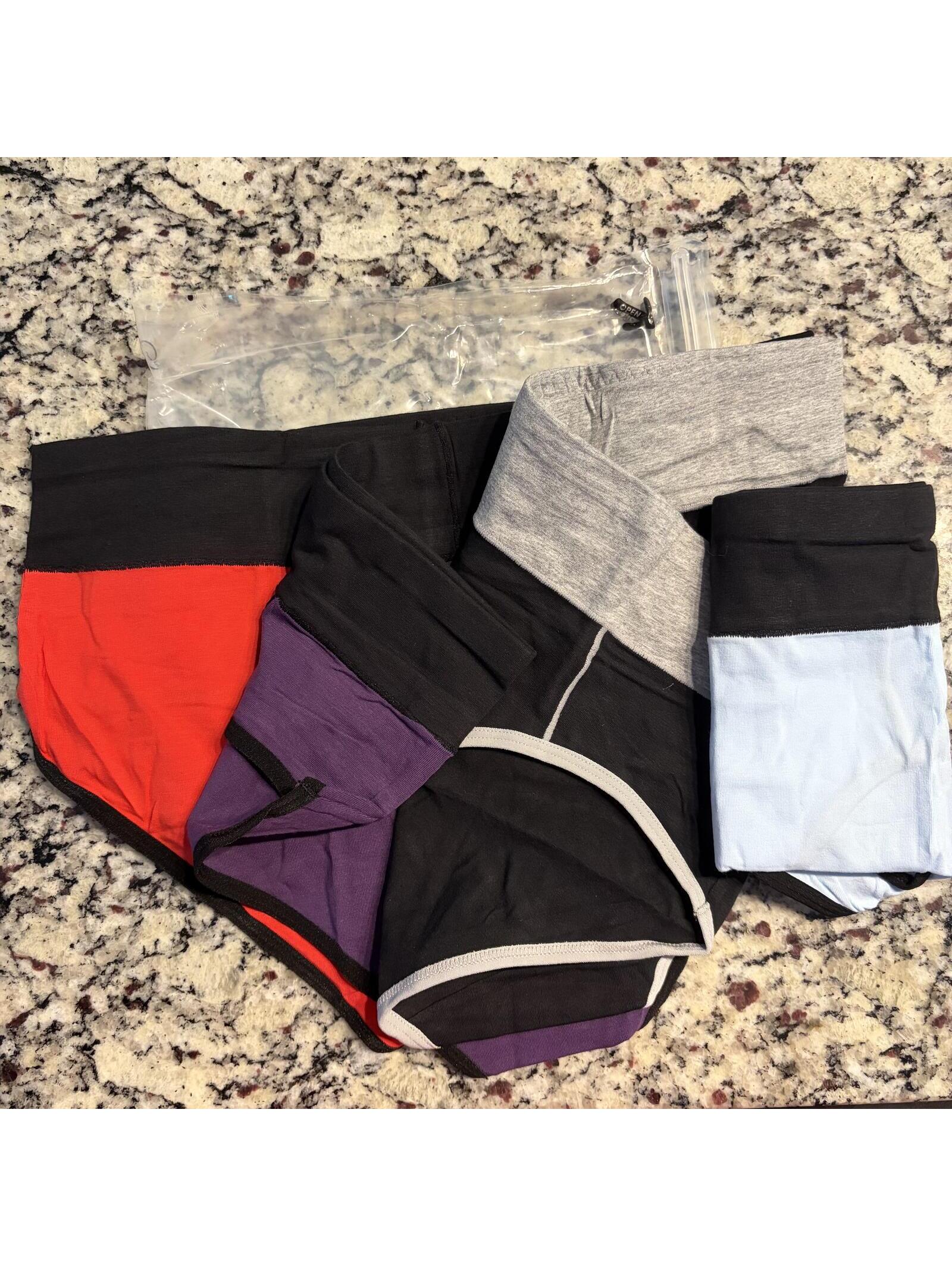 Avidlove Women's Cotton Spandex Bikini Briefs 4-Pack Size M Multi-Color